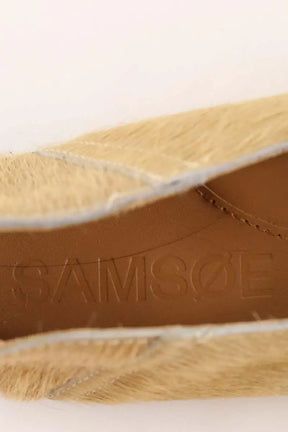 Ballerines Samsoe Samsoe Saluna Beige en Cuir