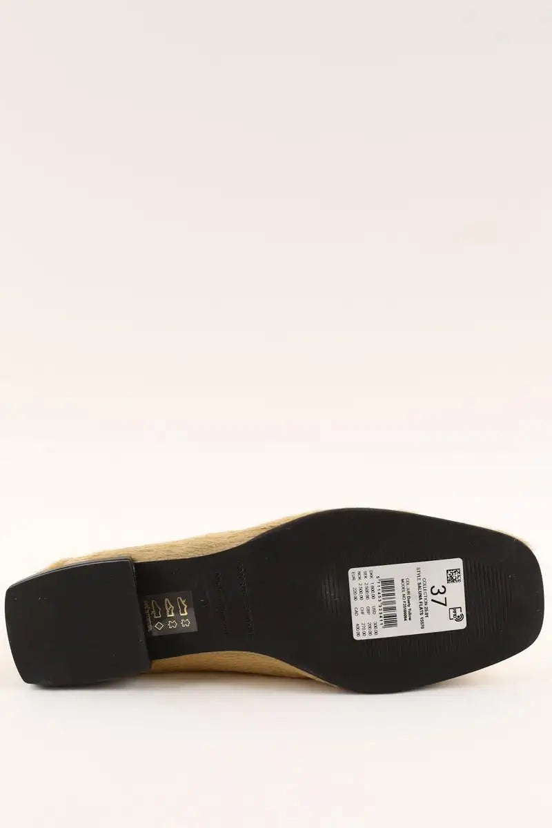 Ballerines Samsoe Samsoe Saluna Beige en Cuir