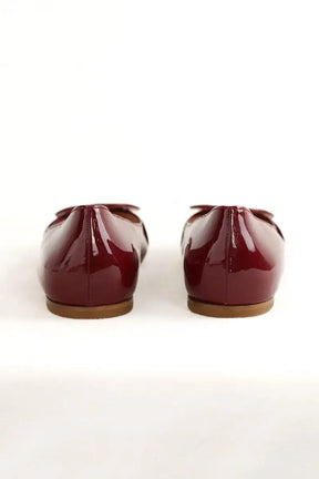Ballerines Sergio Rossi Bordeaux en Cuir verni