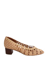 Ballerines Sézane Beige en Cuir, taille 38 - Seconde Main