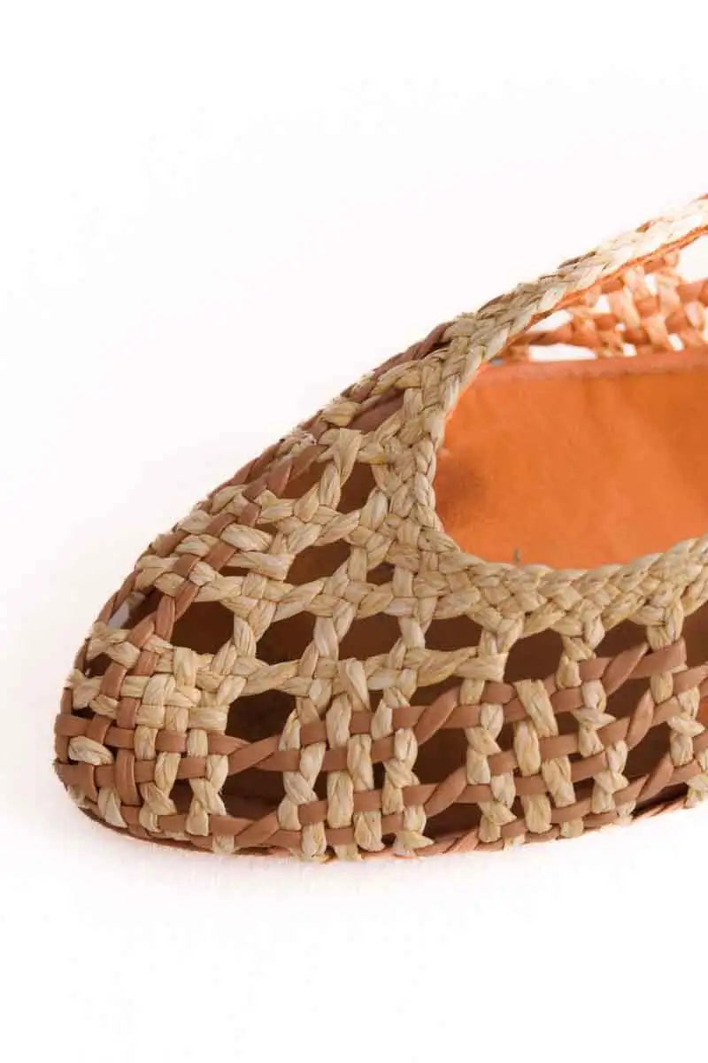 Ballerines Sézane Beige en Cuir