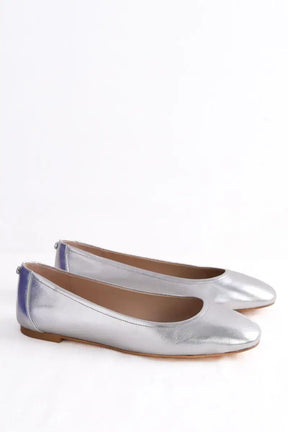 Ballerines Stuart Weitzman Argent en Cuir