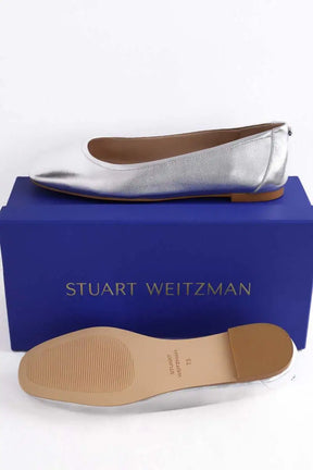 Ballerines Stuart Weitzman Argent en Cuir