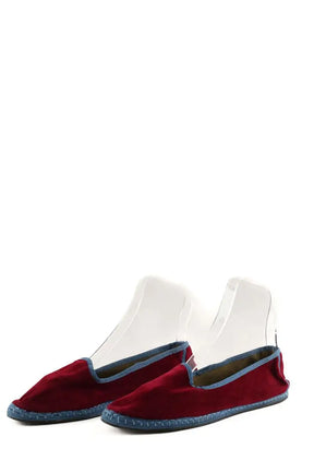 Ballerines Sveti Stefan Bordeaux en Velours
