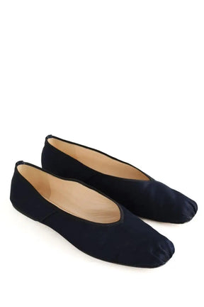 Ballerines The Row Bleu en Tissu