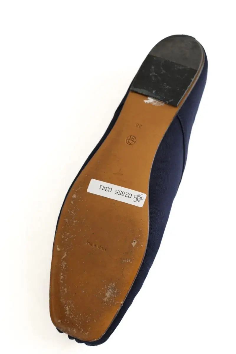 Ballerines The Row Bleu en Tissu