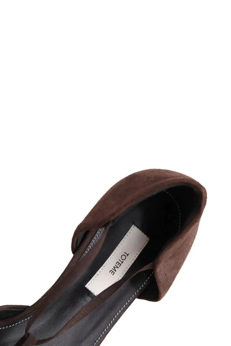 Ballerines Toteme Marine en Daim