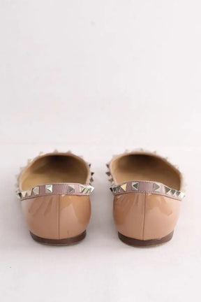 Ballerines Valentino Beige en Cuir verni