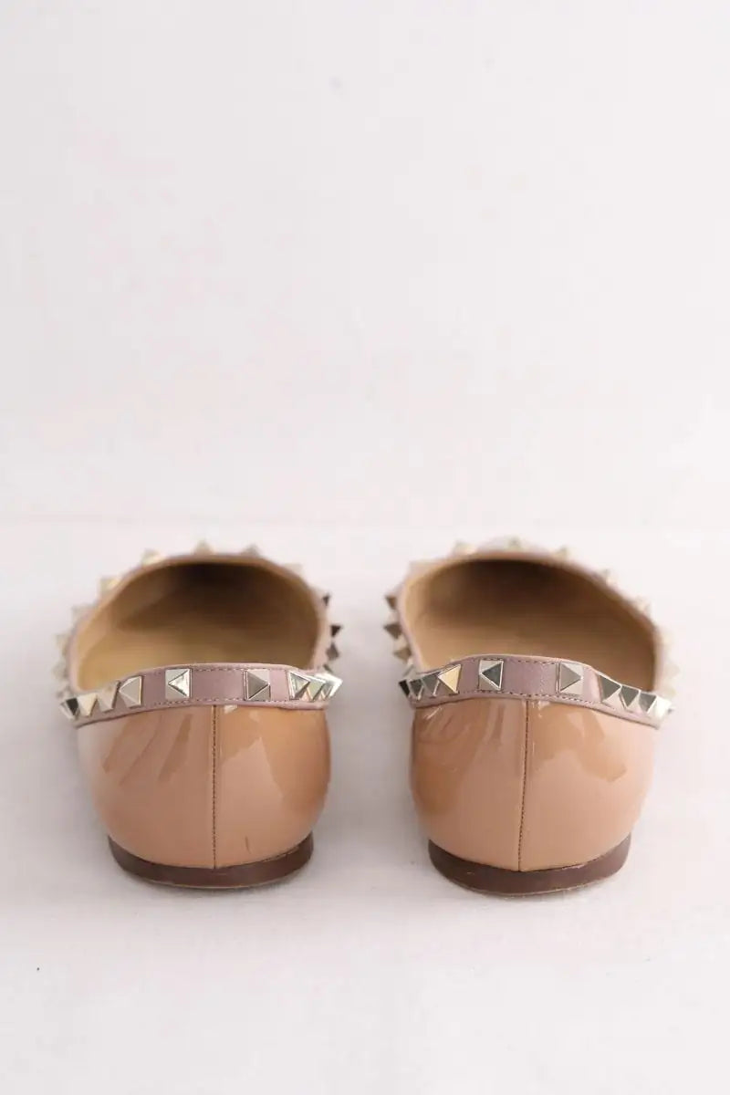 Ballerines Valentino Beige en Cuir verni