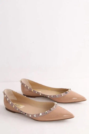 Ballerines Valentino Beige en Cuir verni