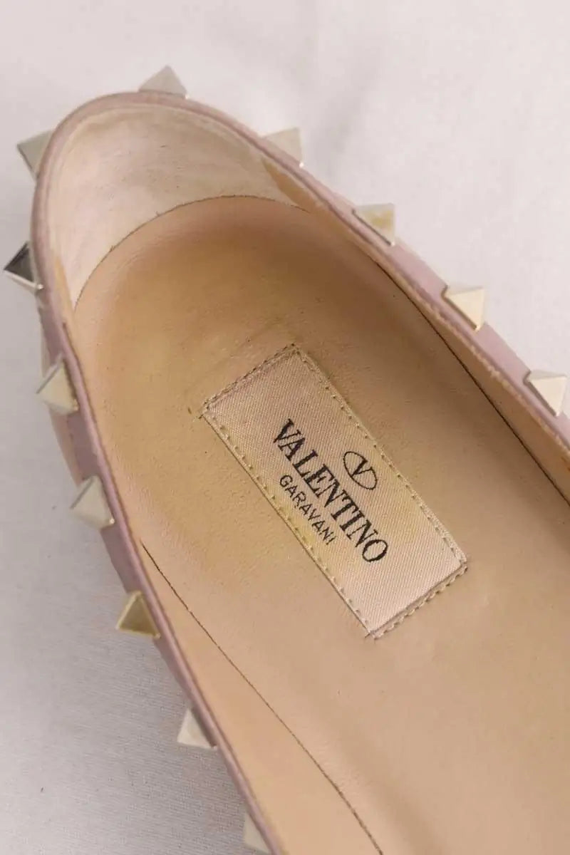 Ballerines Valentino Beige en Cuir verni