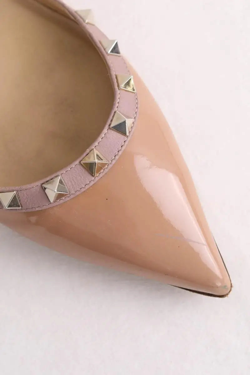 Ballerines Valentino Beige en Cuir verni