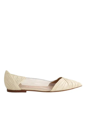 Ballerines Valentino Ecru en Cuir, taille 41 - Seconde Main