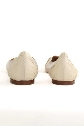 Ballerines Valentino Ecru en Cuir