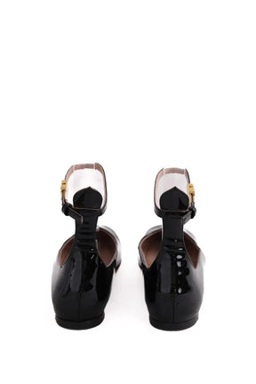 Ballerines Valentino Noir en Cuir verni