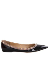 Ballerines Valentino Noir en Cuir verni, taille 39 - Seconde Main