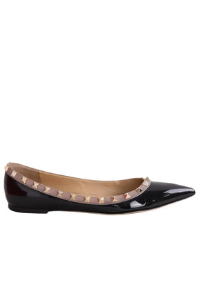 Ballerines Valentino Noir en Cuir verni, taille 39 - Seconde Main