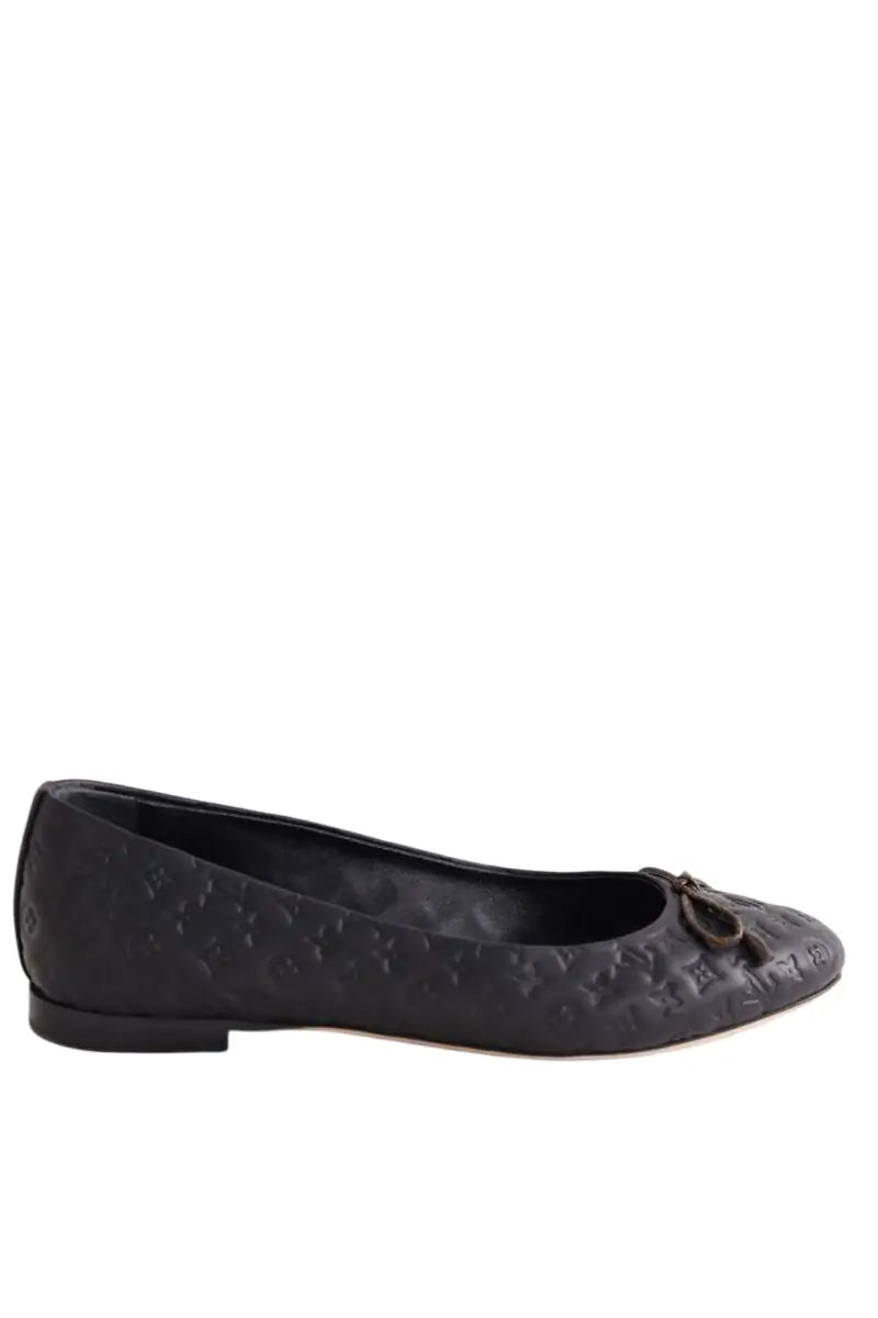 Ballerines Yves Saint Laurent Noir en Cuir, taille 37 - Seconde Main