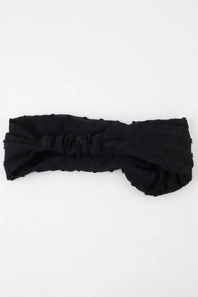 Bandeau Maison Michel Noir en Tissu