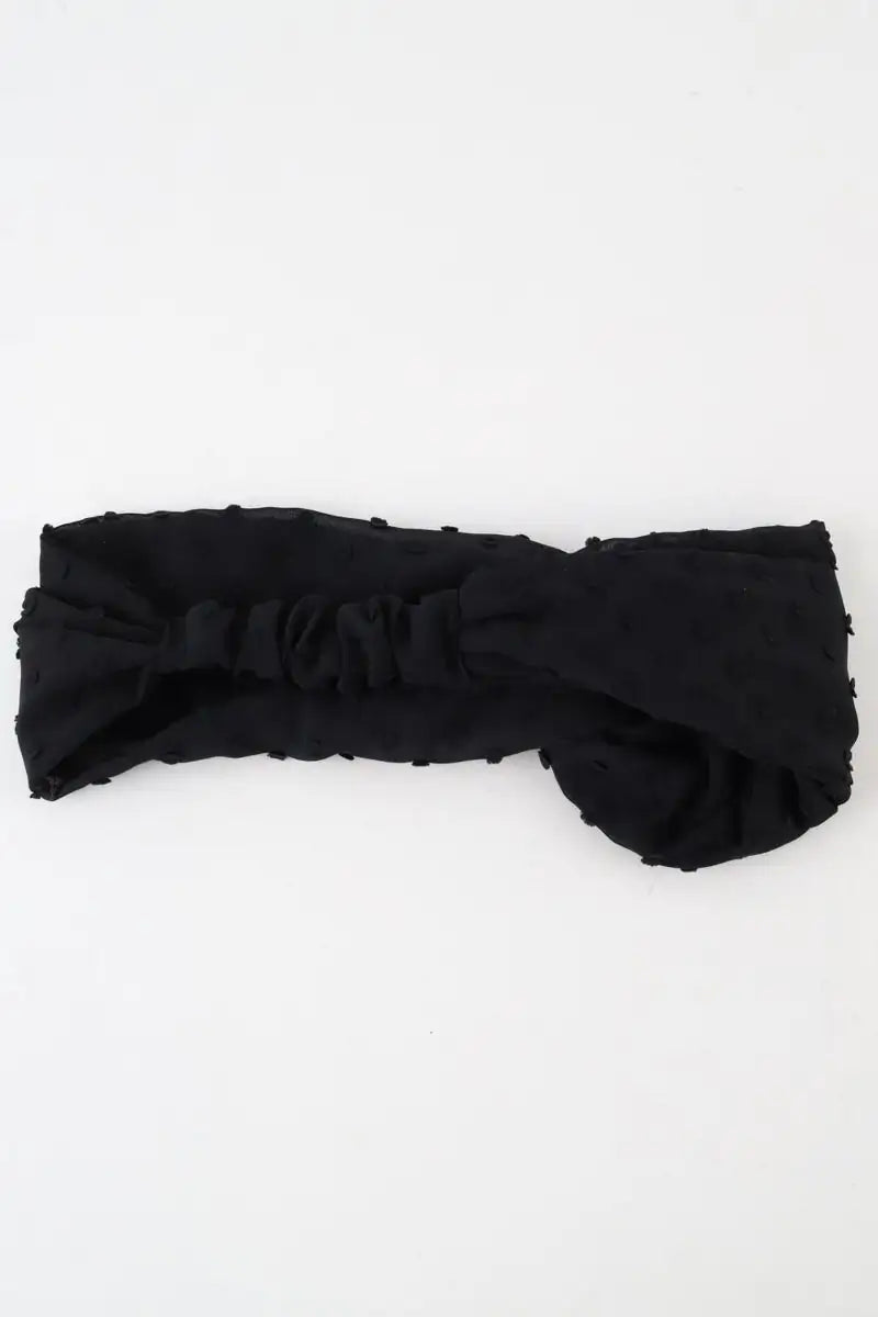 Bandeau Maison Michel Noir en Tissu