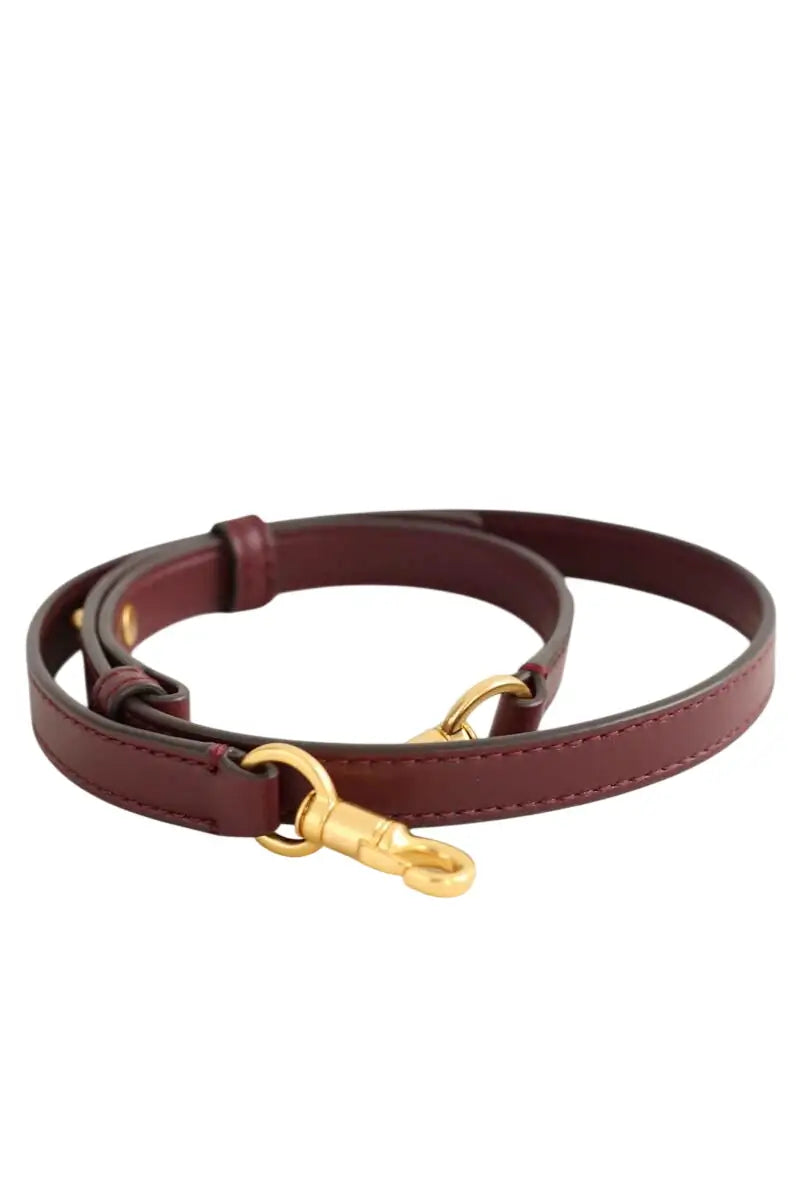 Bandoulière de sac Bally Bordeaux en  - Seconde Main
