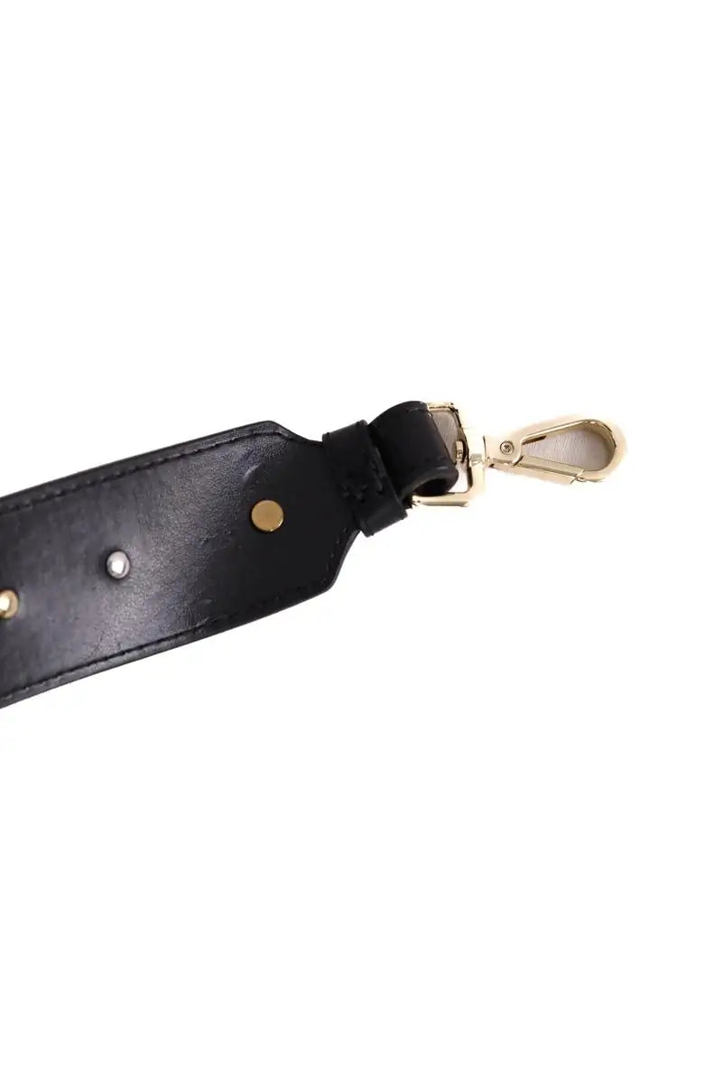 Bandoulière Maje Noir en Cuir