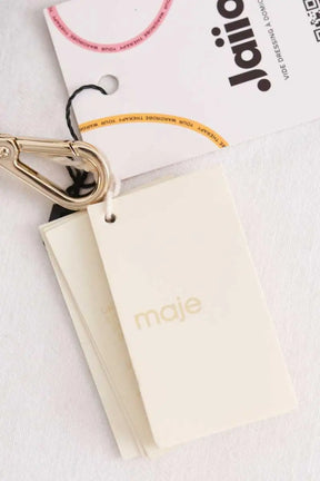 Bandoulière Maje Noir en Cuir