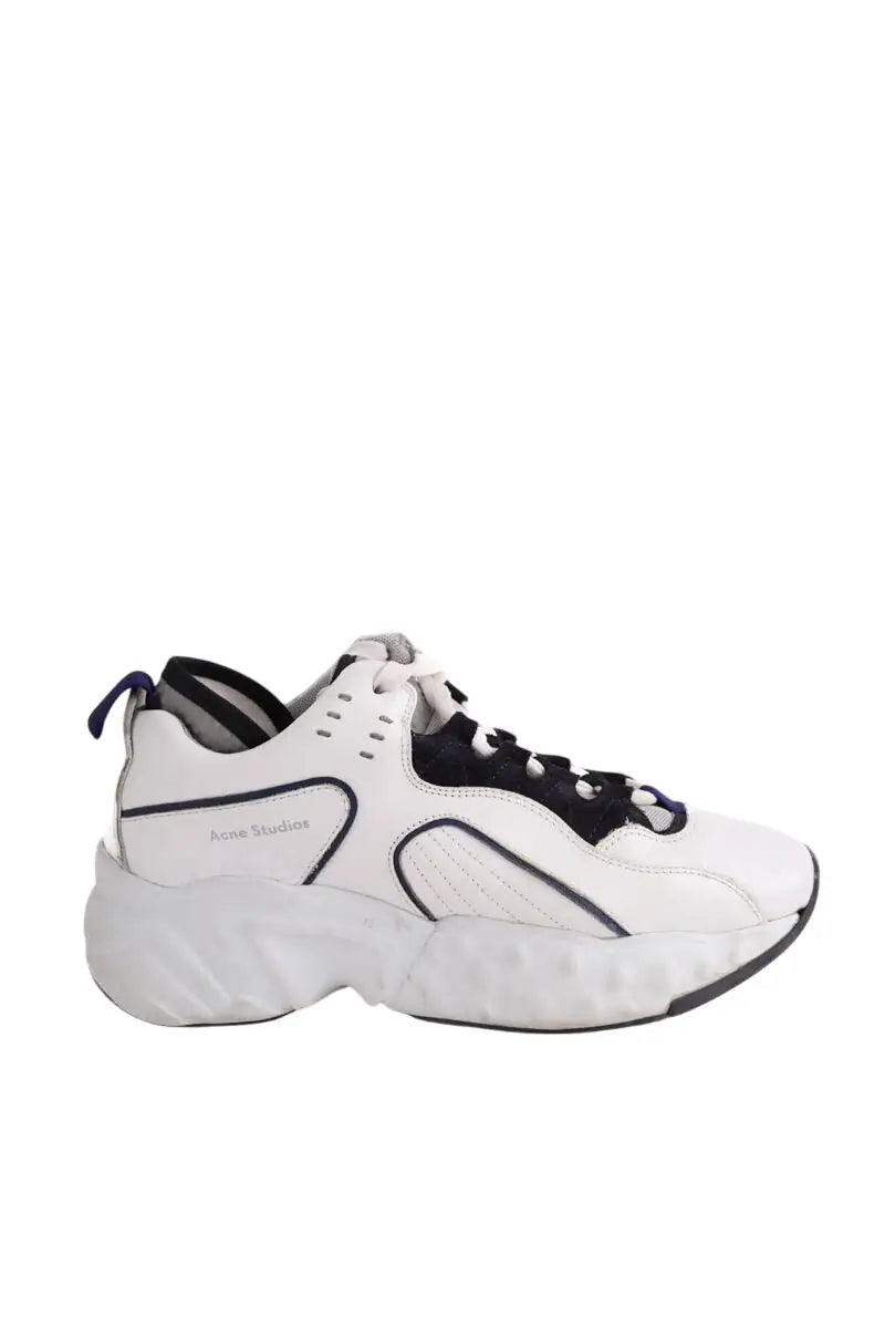 Baskets Acne Studios Manhattan Blanc en Cuir, taille 37 - Seconde Main
