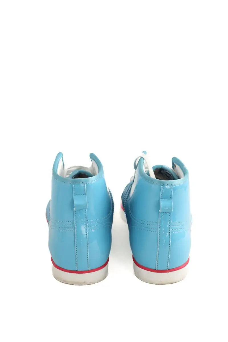Baskets Adidas Bleu en Cuir verni
