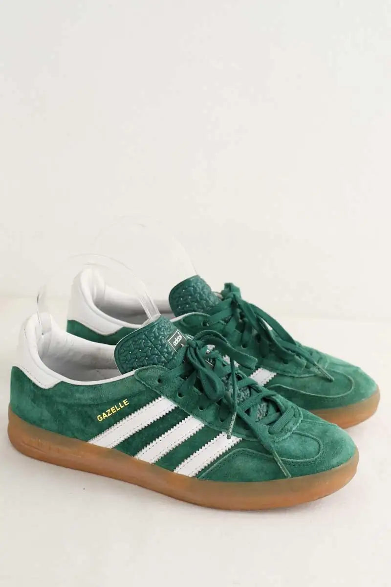 Baskets Adidas Gazelle Vert en Daim