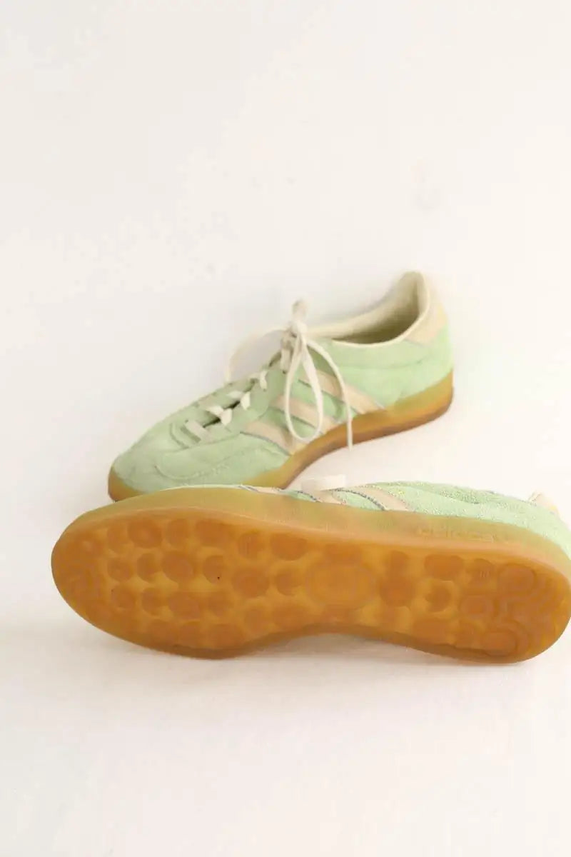 Baskets Adidas Gazelle Vert en Daim