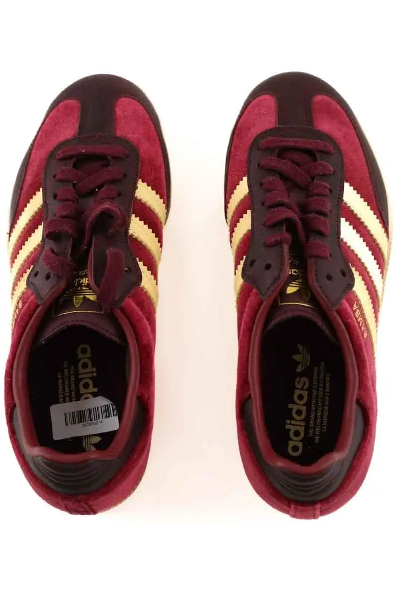 Baskets Adidas Samba Bordeaux en Velours
