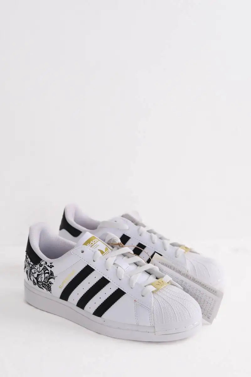 Baskets Adidas superstar Blanc en Plastique