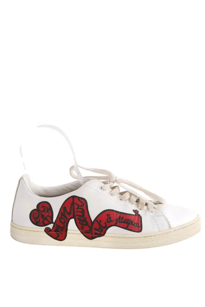 Baskets Alaïa Blanc en Cuir, taille 37 - Seconde Main