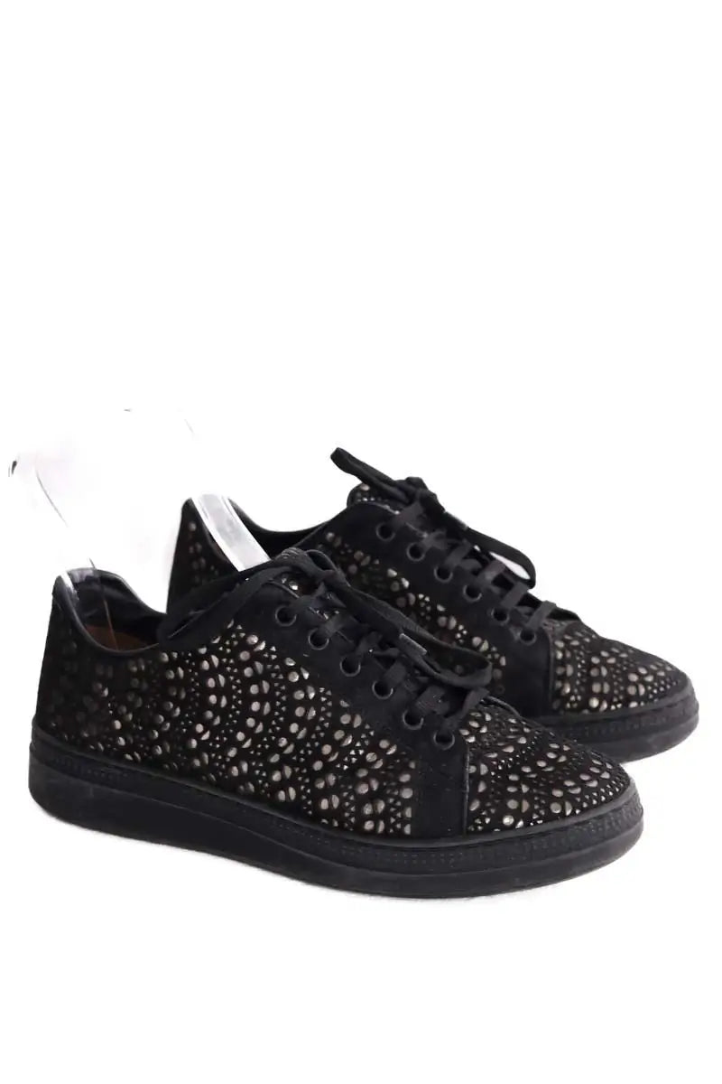 Baskets Alaïa Noir en Cuir