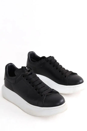 Baskets Alexander McQueen Oversized Sneakers  Noir en Cuir