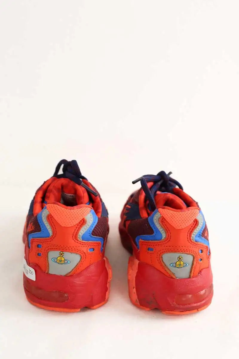 Baskets Asics Rouge en Daim