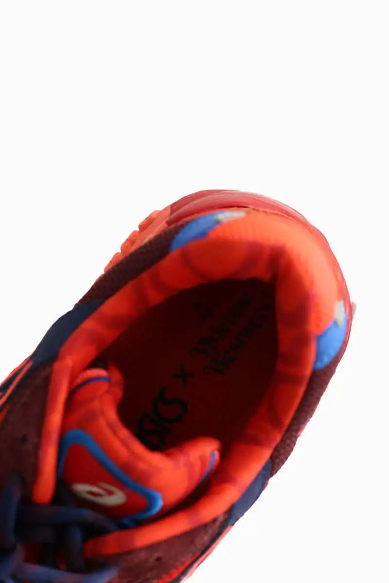 Baskets Asics Rouge en Daim