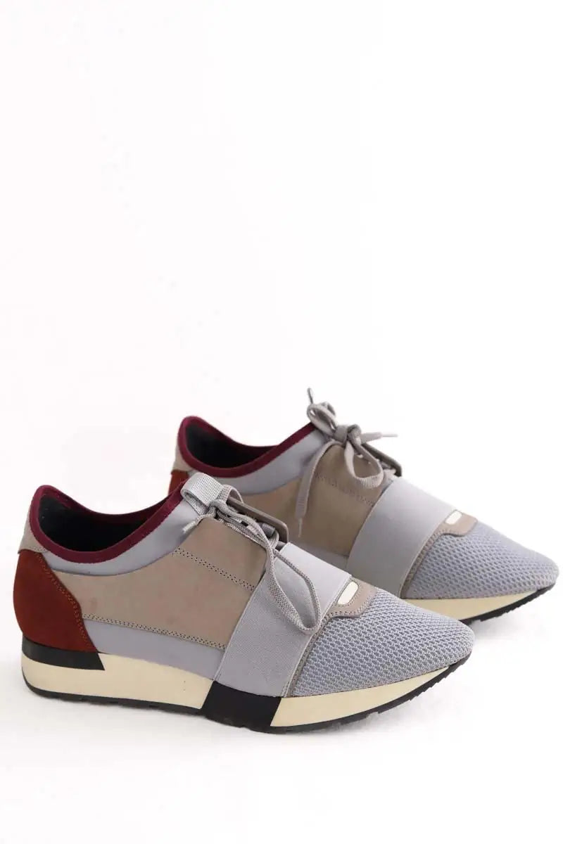 Baskets Balenciaga Gris en Daim