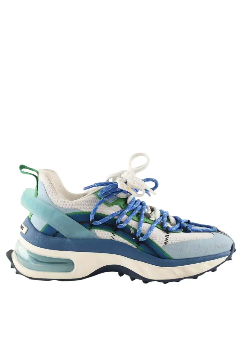Baskets basses Dsquared2 Bleu en Tissu, taille 40 - Seconde Main