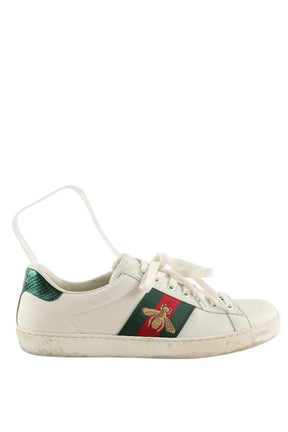 Baskets basses Gucci Blanc en Cuir, taille 40 - Seconde Main