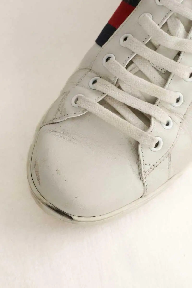 Baskets basses Gucci Blanc en Cuir