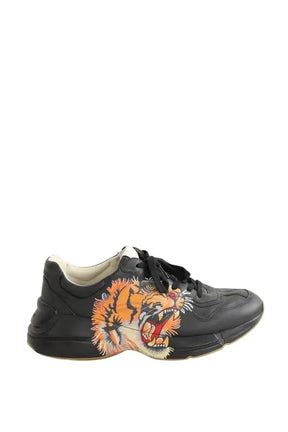 Baskets basses Gucci Noir en Cuir, taille 42 - Seconde Main