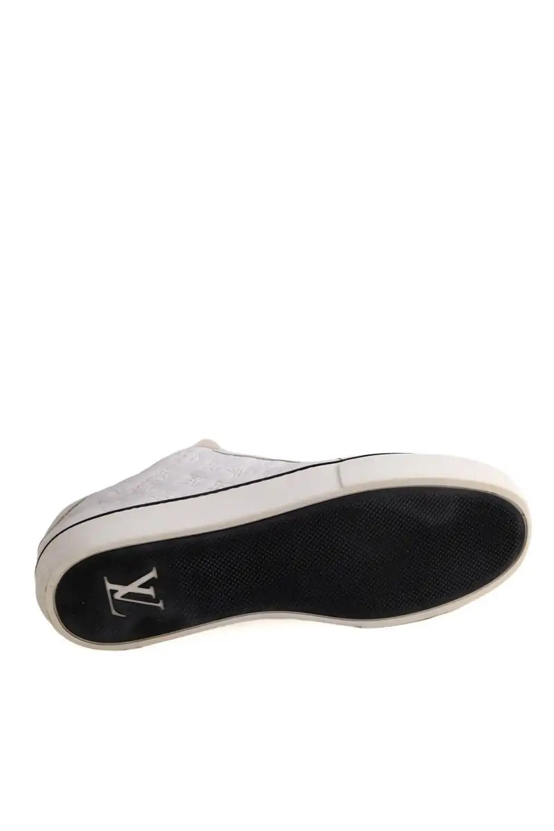 Baskets basses Louis Vuitton Blanc en Cuir