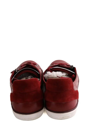 Baskets basses Louis Vuitton Rouge en Cuir