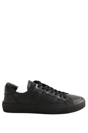 Baskets basses Moncler Noir en Cuir, taille 43 - Seconde Main