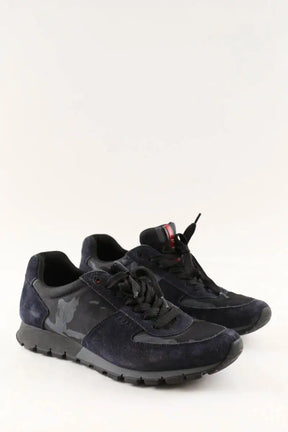 Baskets basses Prada Noir en Tissu