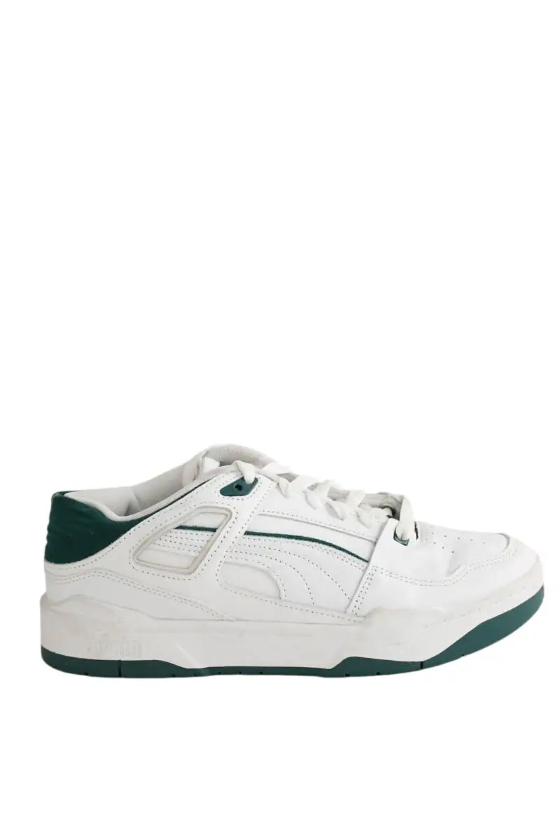 Baskets basses Puma Blanc en Cuir, taille 41 - Seconde Main