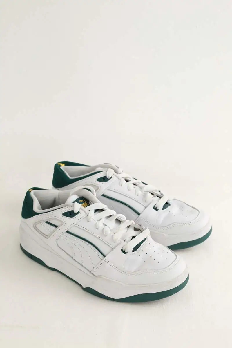 Baskets basses Puma Blanc en Cuir