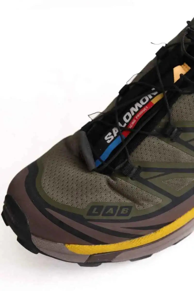 Baskets basses Salomon Kaki en Tissu